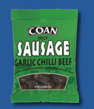 <garlic sausage>