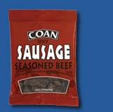 <seasoned sausage>