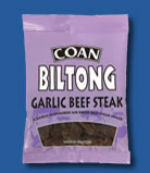 <garlic beef biltong>