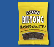 <seasoned game biltong>