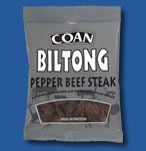 <pepper beef biltong>